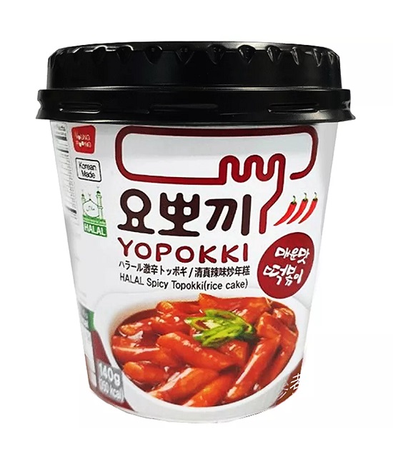 Gnocchi coreani istantanei con salsa piccante - Yopokki 140g.